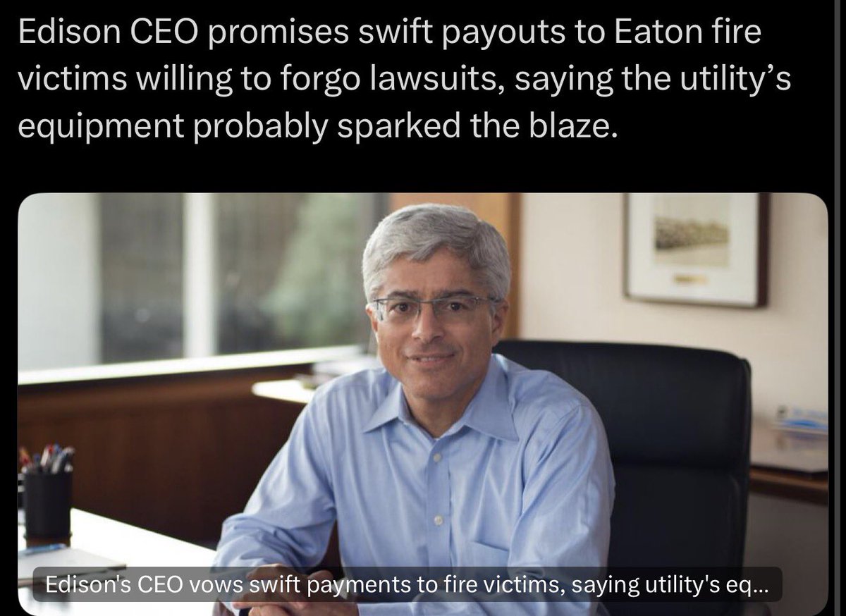 Newsom is responsible for Palisades fire and Edison is responsible for Altadena.