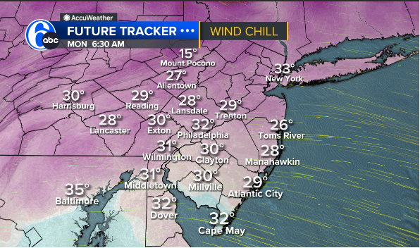 Some chilly changes around here for the start of the week. Monday morning will feel like the 20s and 30s as you get ready to head out the door before rush hour.