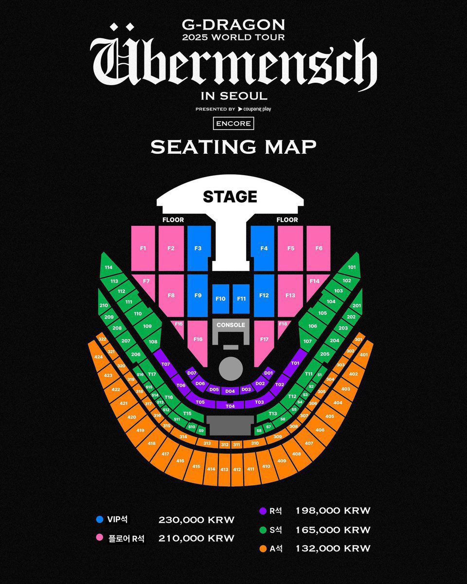 WTS
G-DRAGON 2025 WORLD TOUR [Übermensch] IN SEOUL : ENCORE in Seoul🇰🇷

📅12/13/14 DEC 2025

Available tickets 🎟️ 
✅4x VIP F3/F4
✅3x R seats

Global/korean interpark accepted⭕️
📩Dm
#GDRAGON #GD #Übermensch #위버맨쉬 #GDRAGON2025 #GDWORLDTOUR2025 #GDWORLDTOURÜbermensch #SEOUL