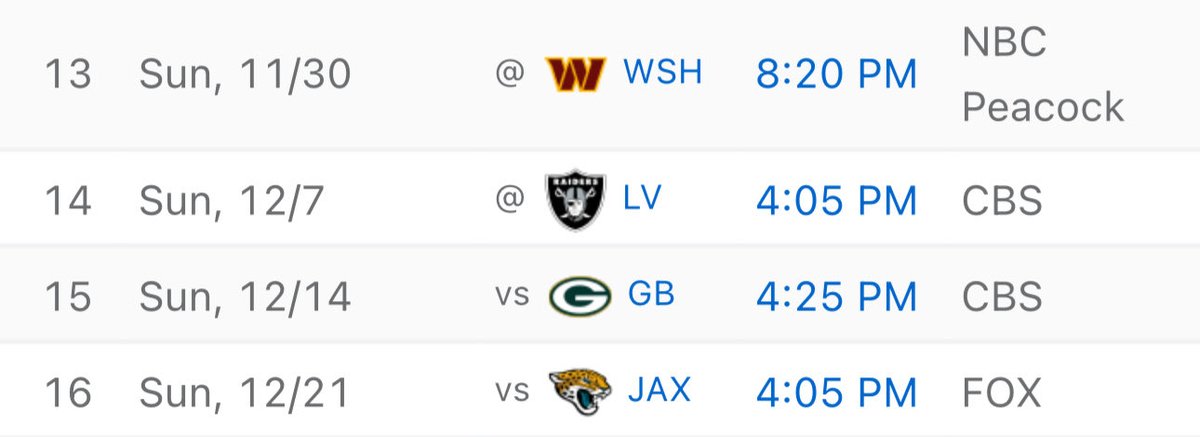 KelbermanNFL's tweet image. The #Broncos’ next four games: