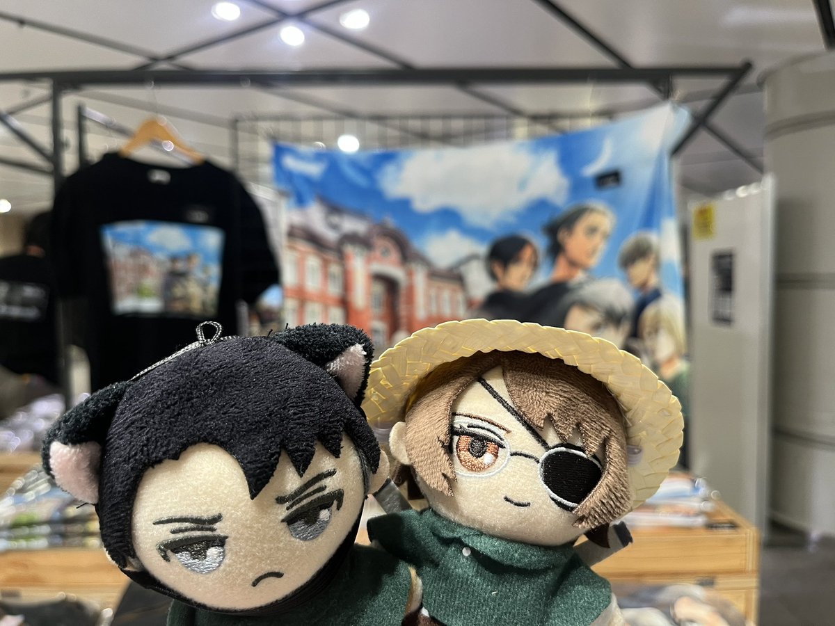 dreamgoon's tweet image. 朝イチでトーキョー駅のポップアップ行ってきました🚃すごい並んだ…が、欲しかった絵柄のグッズや特典もお迎えできてよかった。。。