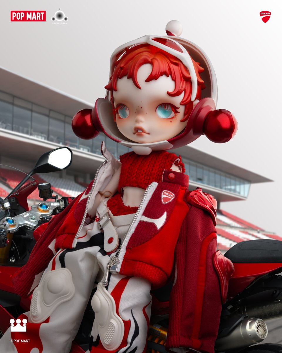SKULLPANDA × DUCATI 1/6 ACTION FIGURE SKULLPANDA joins Ducati