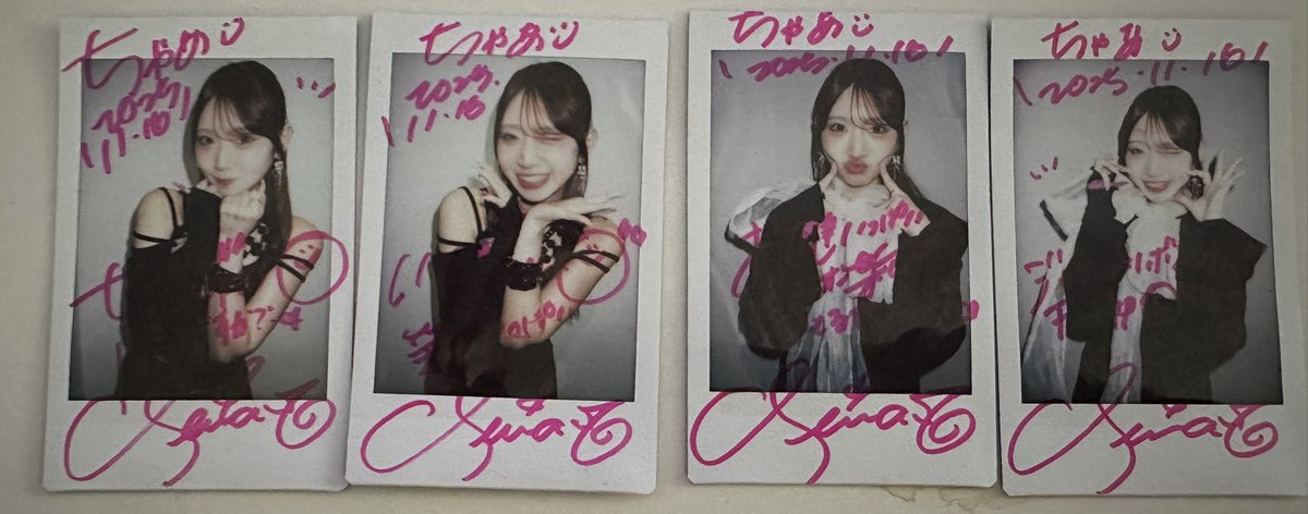 昨日チェキたくさん取れたので あんまり撮らないソロチェキもたくさん