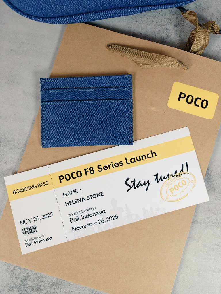 HelenaStone's tweet image. The POCO F8 Series is launching Globally on November 26th, 2025 and I&apos;ll be there! 

#POCO #POCOF8 #POCOF8Pro #POCOF8Series