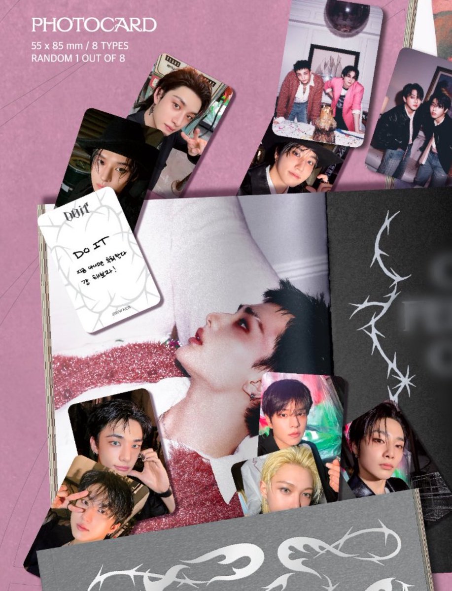 Stray Kids ［DO IT］🩶🩷 アルバムの封入トレカ ツリーにまとめます