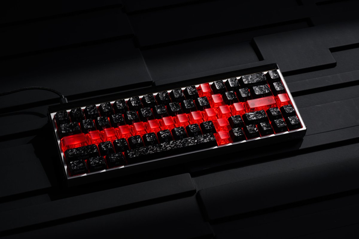 xvx_keyboard's tweet image. Here it is — the full look at the highly requested XVX Forged Carbon-Look 119-Key Set!

With its forged-carbon texture, this set gives your keyboard a bold new look and refreshes your whole desk aesthetic. ✨
xvxchannel.com

#xvx #keycaps #carbon #deskseyup