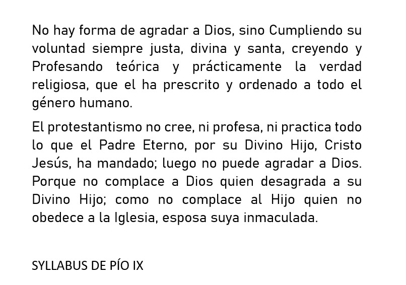 El Protestantismo pervierte el evangelio.