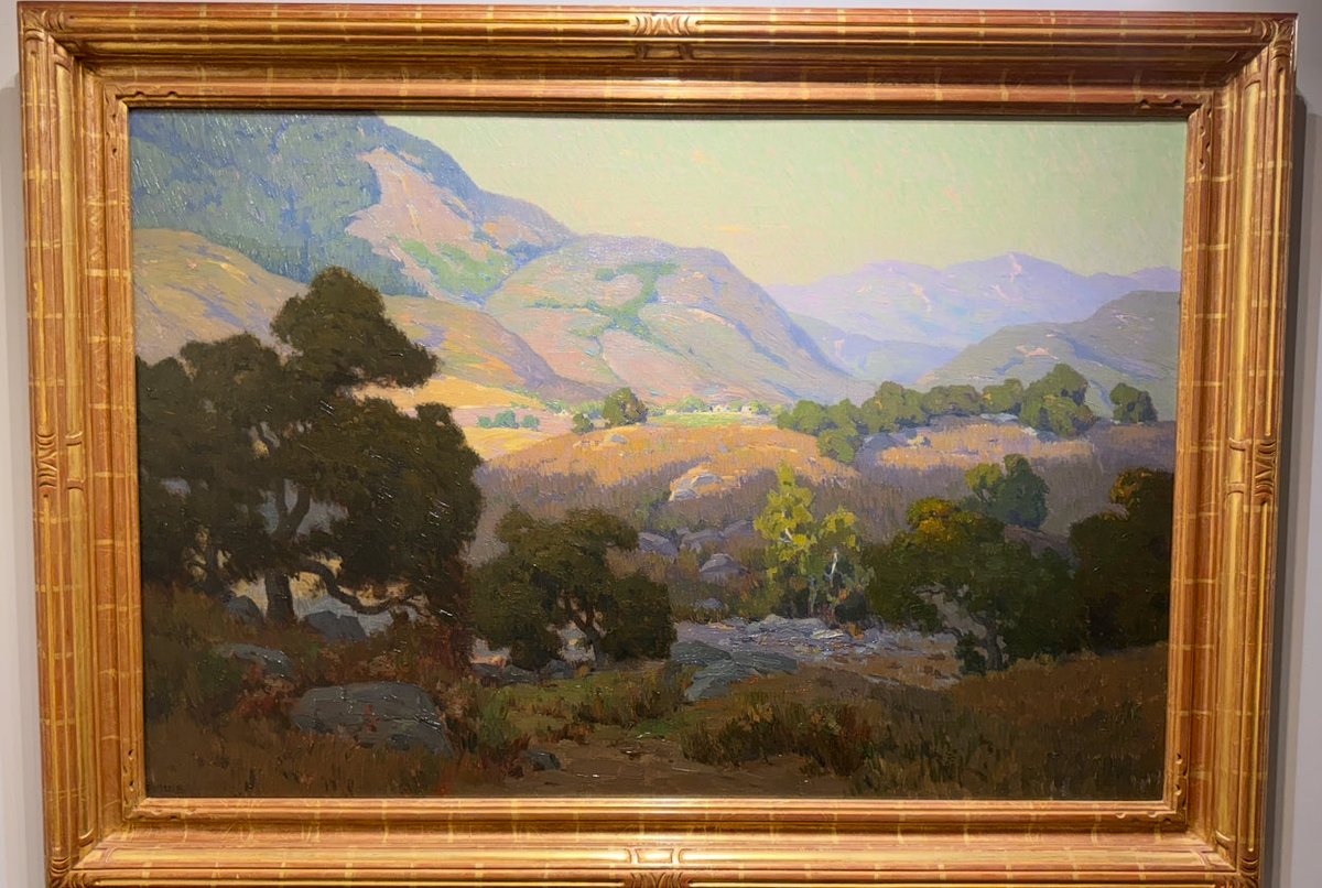SSFineArts's tweet photo. Lovely piece by Elmer Wachtel (1864-1929) “Hidden Valley” Oil on Canvas 30” x 45” https://t.co/sWUUWTsJe5