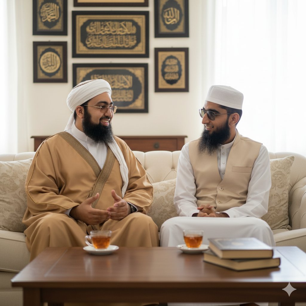 مرشد <a href="/Mufti_Yasir/">Dr. Yasir Nadeem Al Wajidi</a> صاحب سے ملاقات تو شاید ابھی نصیب کے ایئرپورٹ پر ہی ہولڈ پر ہے، یوں سمجھ لیجیے کہ مرشد سے ملاقات کا خواب ابھی فائلوں میں نہیں
بلکہ اے آئی کے سرور پر پروسیسنگ میں ہےتھوڑا صبر کیجیےلوڈنگ ختم ہوتے ہی قبولیت ہو جائے گی! 😄