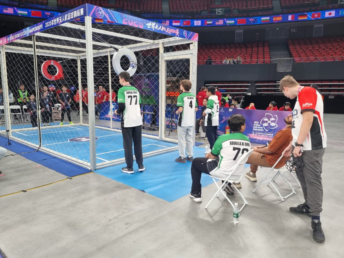 Representing the nation with passion 🇦🇪

Team UAE competing at the 2025 FAI World Drone Soccer Championships in Shanghai!

#TeamUAE #FAIWorldDroneSoccer #DroneSoccer2025 #FutureFlyers #ProudMoment