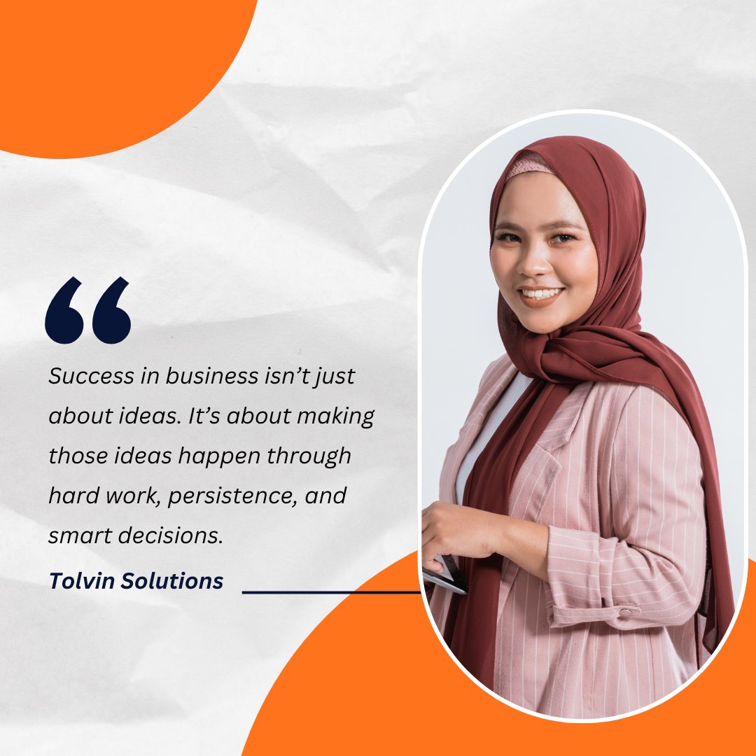 Tolvinsolutions's tweet image. Start your week with purpose. 💼✨
At Tolvin Solutions, we believe success comes from turning ideas into action.
One smart decision at a time.
#MondayMotivation #TolvinSolution.