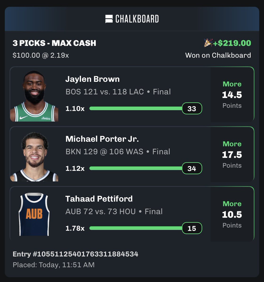$10 to somebody who likes if we complete the full sweep tonight!!!

Need Aj Brown for 14 yards 👀

Dubclub has been UP!!!!! ⬇️ 
dubclub.win/r/ZeroHavingLo…

#Trending #NFL #NBA #CBB #GamblingX #GamblingTwitter