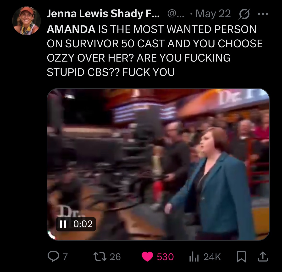 No like I was truly in the trenches yall don’t understand how devastated I was… #Survivor49