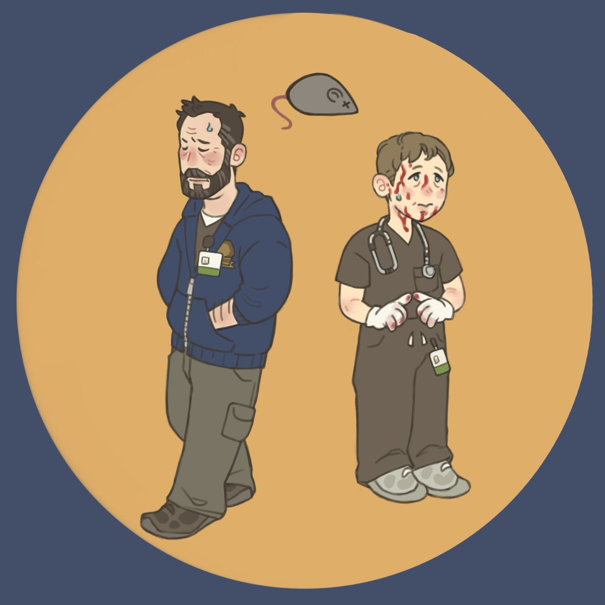 desperate for hucklerobby merch so I made my own charms 😔✊ be the change you wanna see in da world #thepitt #hucklerobby