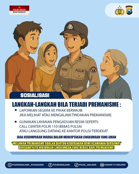 aldihamd's tweet image. Masyarakat puas atas kinerja Polri berantas premanisme. Polri berkomitmen kuat jaga keamanan dan ketertiban. Mari #BersamaTolakPremanisme demi nyaman dan aman.