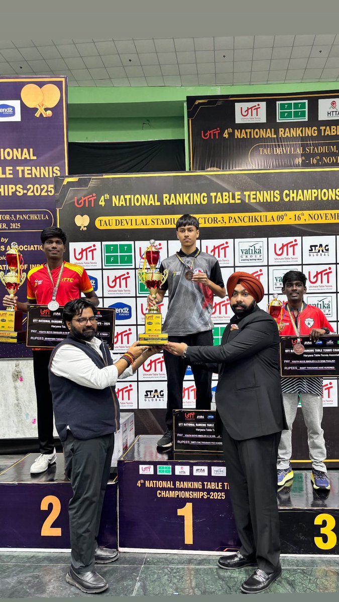 Assam_DSYW's tweet image. Priyanuj Bhattacharya has secured the Champion’s title in the U-19 category at the UTT National Ranking Table Tennis Championships 2025, held in Panchkula, Haryana.

The Department of Sports &amp;amp; Youth Welfare, Assam, extends its congratulations to Priyanuj for this outstanding…