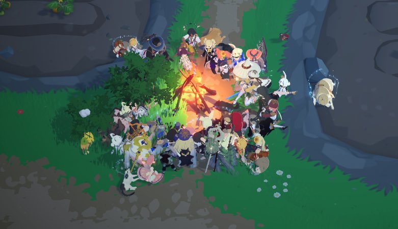 밭옆에서 홍차 버프받으려고 모인 던컨의 생활러들