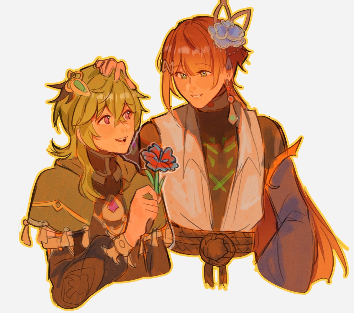 Darkness_l1ve's tweet image. Siblings!

#genshinoc #collei