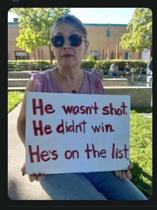 mmpadellan's tweet image. ELEVEN.

1. There is NO way any Secret Service agent worth a damn is letting him expose his entire head and torso again seconds after shots fired.

2. Those camera people were moved into position, and the flag was lowered into position, before the phot was taken

3. The magical…