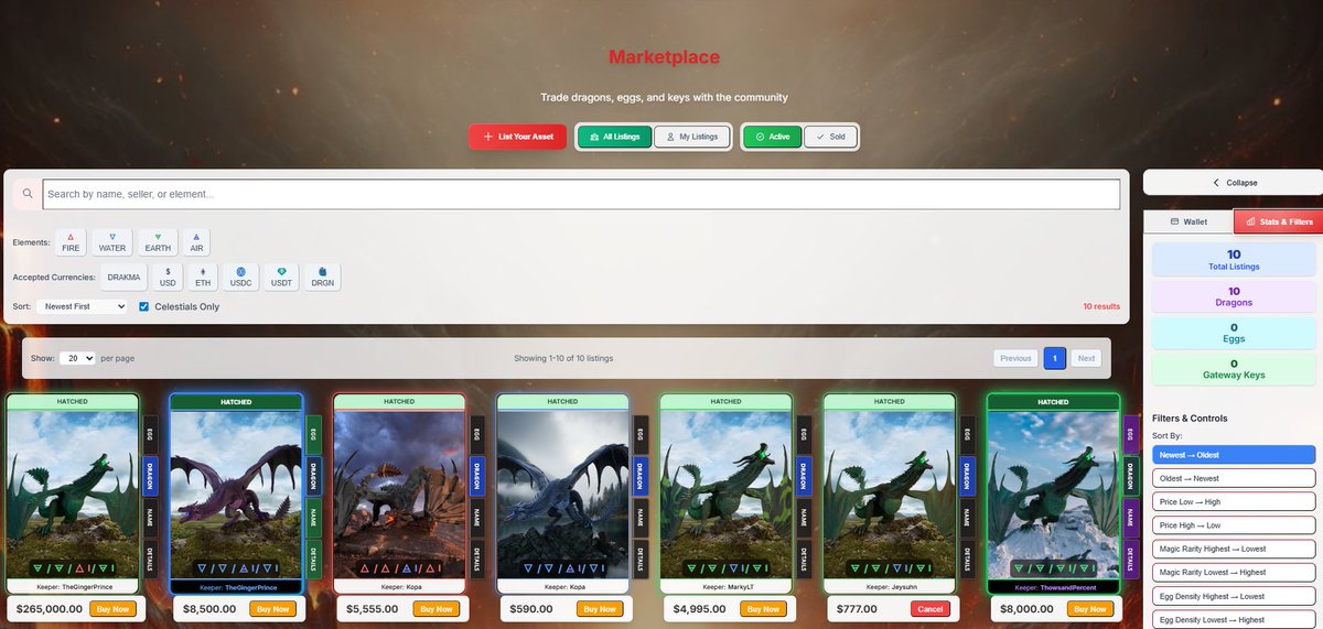 🔥 TOMORROW The DRAKMA AIRDROP begins!

Every asset in a Keeper’s wallet will receive Drakma… the Dragon Nation reward their own. 🐉💰

⚔️ To celebrate the early days of our roadmap and the grand opening of the Marketplace, we’re unleashing a special surprise for everyone who
