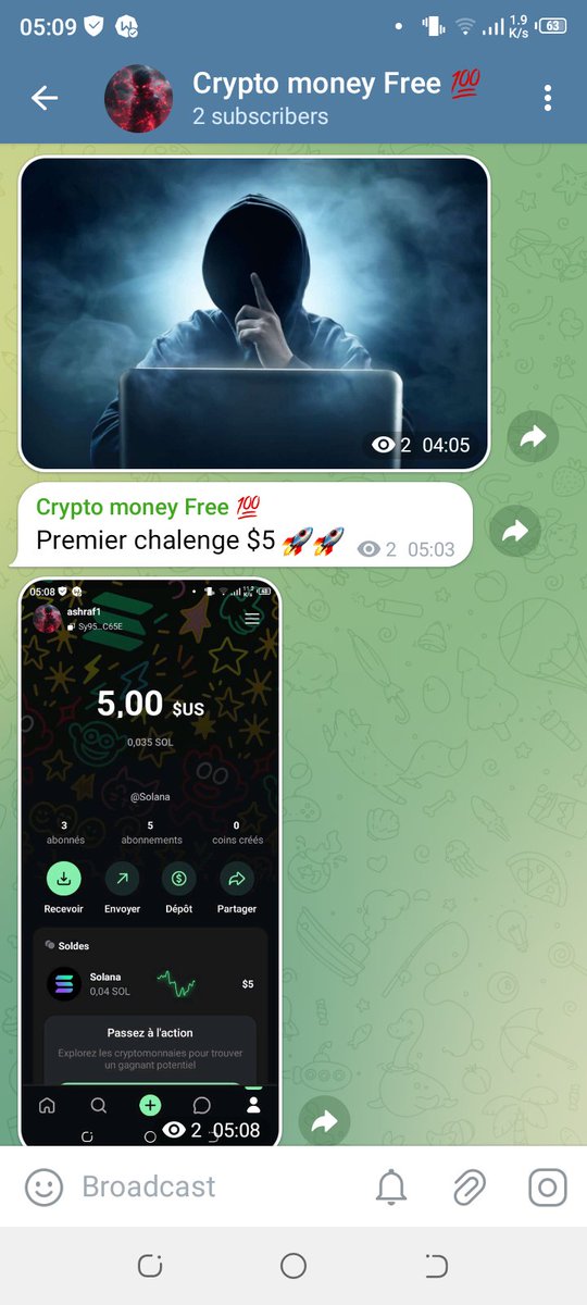 So I decided to take on the $5 challenge from Solana. The two of us don't need to join us, and we'll see how much we can convert in the next few days. Best regards.

😳😳 Stay tuned for what's new !!