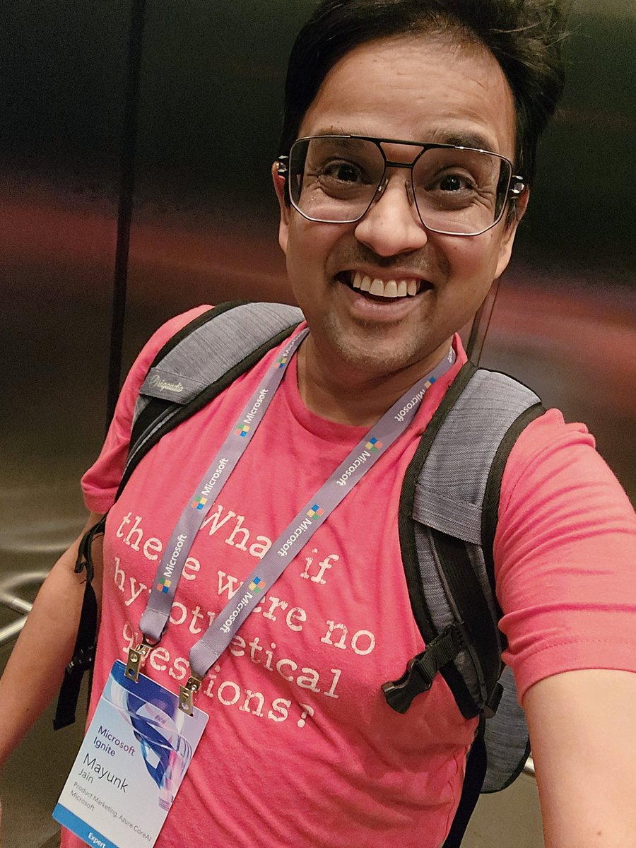mayunkj's tweet photo. #msignite mode activated. Can't wait to see our first batch of guests at the preday Lab starting Monday, and then a full week of sessions and labs! #modernapps #agenticAI #dotnet #java #GitHubCopilot #azurepaas https://t.co/XZulEtLwgK