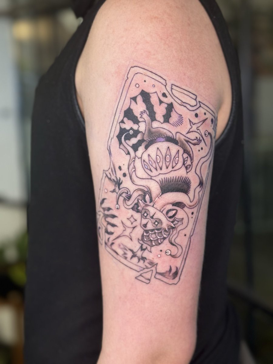 genderjester's tweet photo. Self + tattoos I’ve done recently https://t.co/ftjDtUHp7e