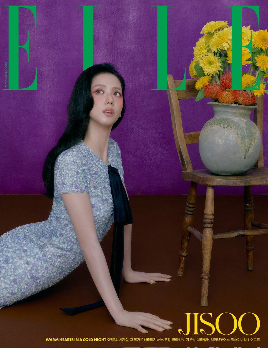 JISOO for the cover of ELLE Korea December 2025 issue. (1/2)