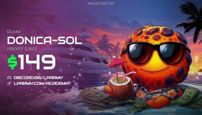 -44D to EoY
+4493 -> +4742

GTF #GudFeeTek on <a href="/MeteoraAG/">Meteora</a> even when the markets are dry and sol is dipping

Long Wide BA plays on AF, SAME and DONICA (because I can't fully monitor the markets when I am out and about in the weekend)