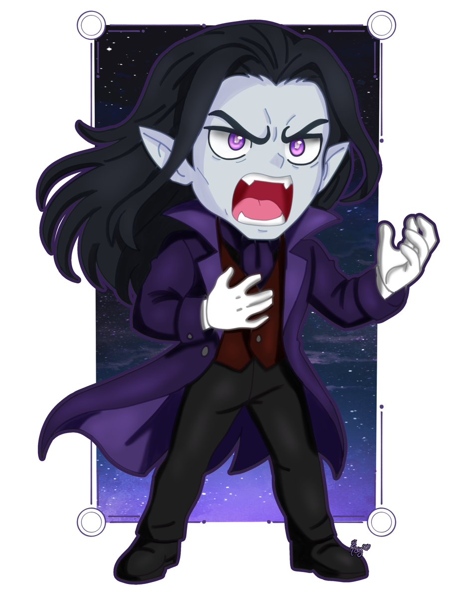 Enjoy some art work. My OC Rayven,<a href="/Kiri_FFXIV/">⛧𝕂𝕚𝕣𝕚⛧</a>
and a friends D&amp;D character.  

 If you wanna be one I practice on in free time, drop some pictures of your OC below :D