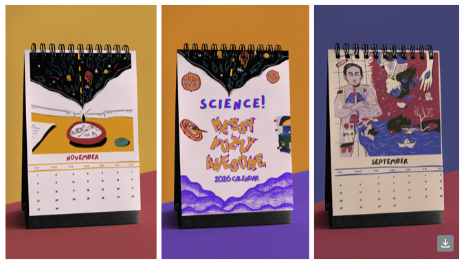 labhopping's tweet image. Official sneak peek into our 2026 science calendar, themed on BLURRINESS in science. [🎨by Ayan]
We will be printing limited copies so watch out for the purchase links ✨
All proceeds go into producing new multimedia science content on TheLifeofScience in the coming new year.