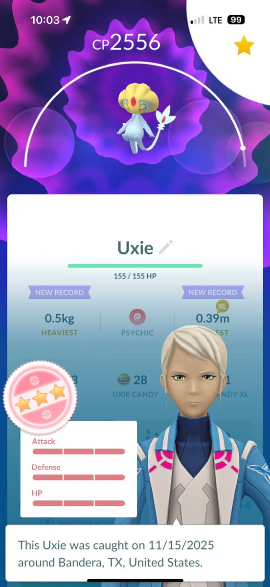 PhillyLump28's tweet photo. Can't believe this was my first encounter at 10 sharp.  Disappointed in the shiny rates. Eggs were so so.  Overall I had a blast w the squad.  @PokemonGoApp  @pokedaxi  @MYSTIC7  @pokemon @ItsFleeceKing https://t.co/jy7leJLxwi