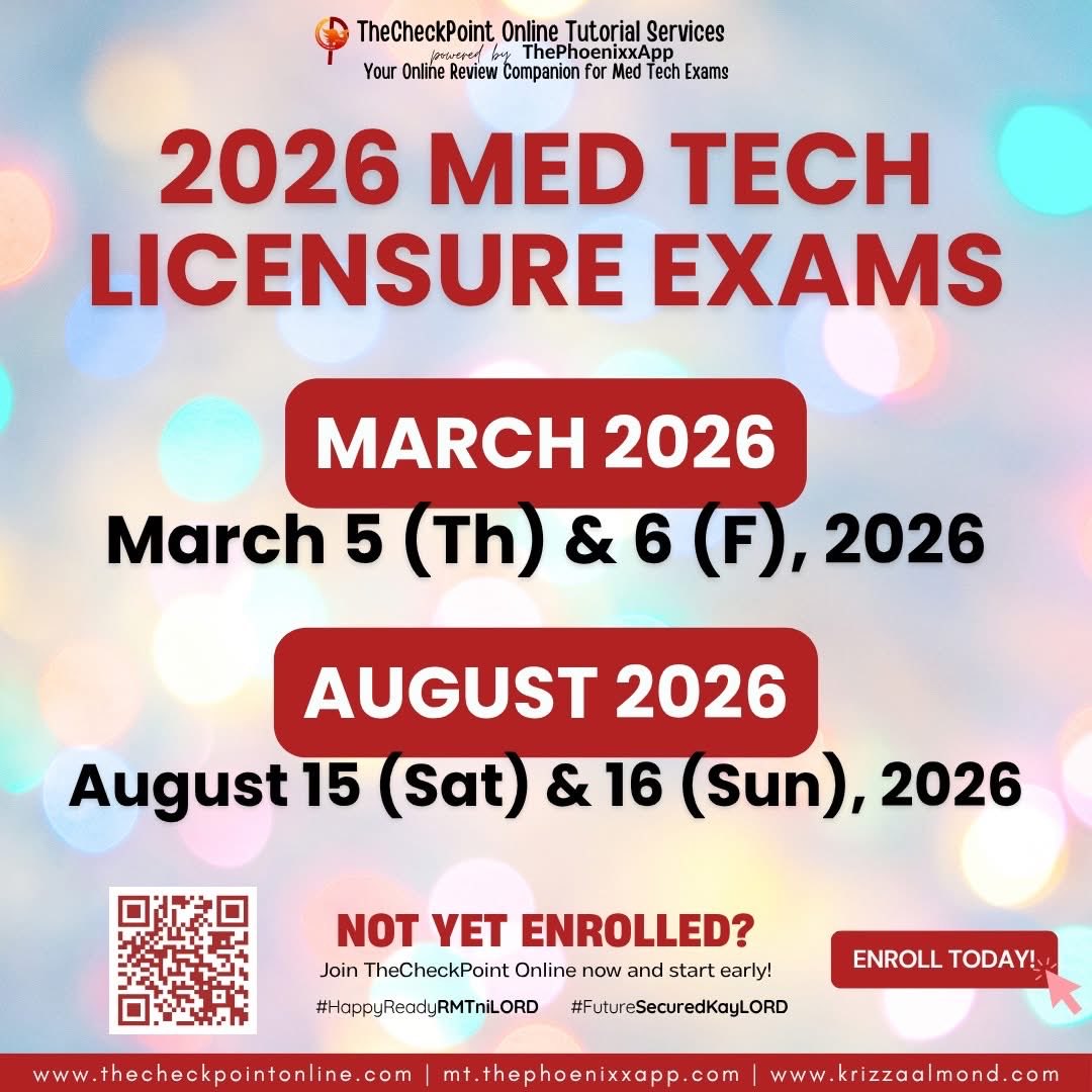 ThePhoenixxApp's tweet image. ENROLL NOW!🤗

Be part of TheCheckpointOnline family.🫶

thecheckpointonline.com

#HappyReadyRMTniLord #MTLE #MTLEMarch2026 #RMT #Katusok #Medtech #FutureRMT #fyp