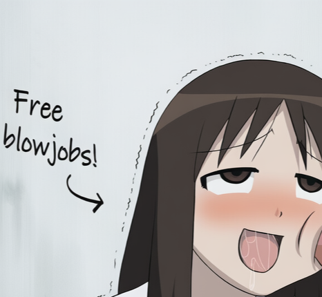 Osaka has lost a punishing game... and the girls did not go easy with the punishment choice!
Poor Osaka, she has been on that wall for hours on end... I wonder if-
Oh... it seems she is actually enjoying herself... wasn't this supposed to be a punishment?
(full in osaka's pack)