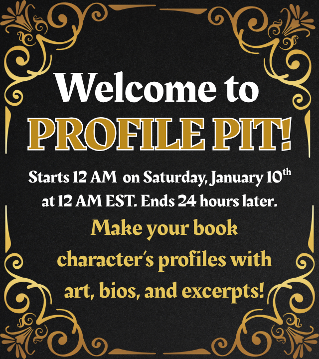 ProfilePitEvent's tweet image. #WritingCommunity, introducing #ProfilePit: a new pitch event brought to you by agented SFF author @qzion_t_gipson in which you can use character art, mood boards, bios and book excerpts to make their profiles for #agents and #editors! Industry participation is welcome! See you!