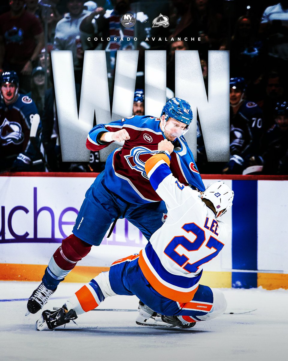 Avalanche's tweet image. We could’ve told you the Islanders wouldn’t do well in the mountains ¯\_(ツ)_/¯