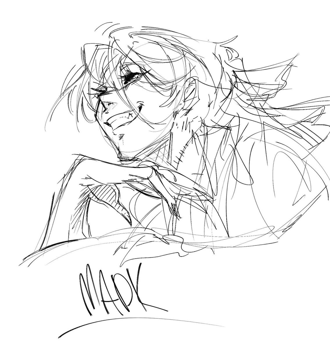 Not qrting cuz it’s not frieren LOLOL but the trend going around reminded me of the time I was genuinely weirdly obsessed with drawing heads at this angle, this one being my fave hehe 😜