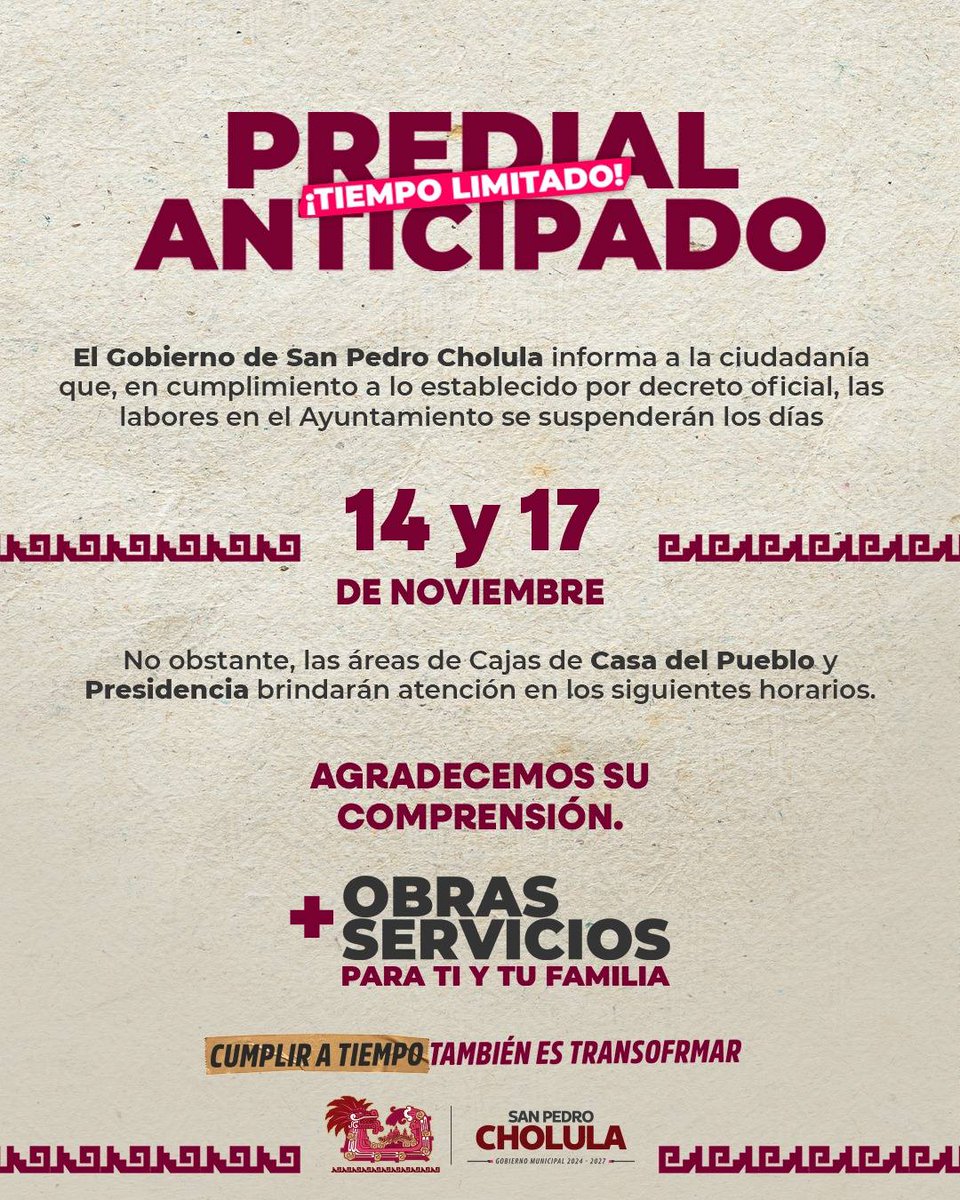 Gobierno de Cholula tweet media