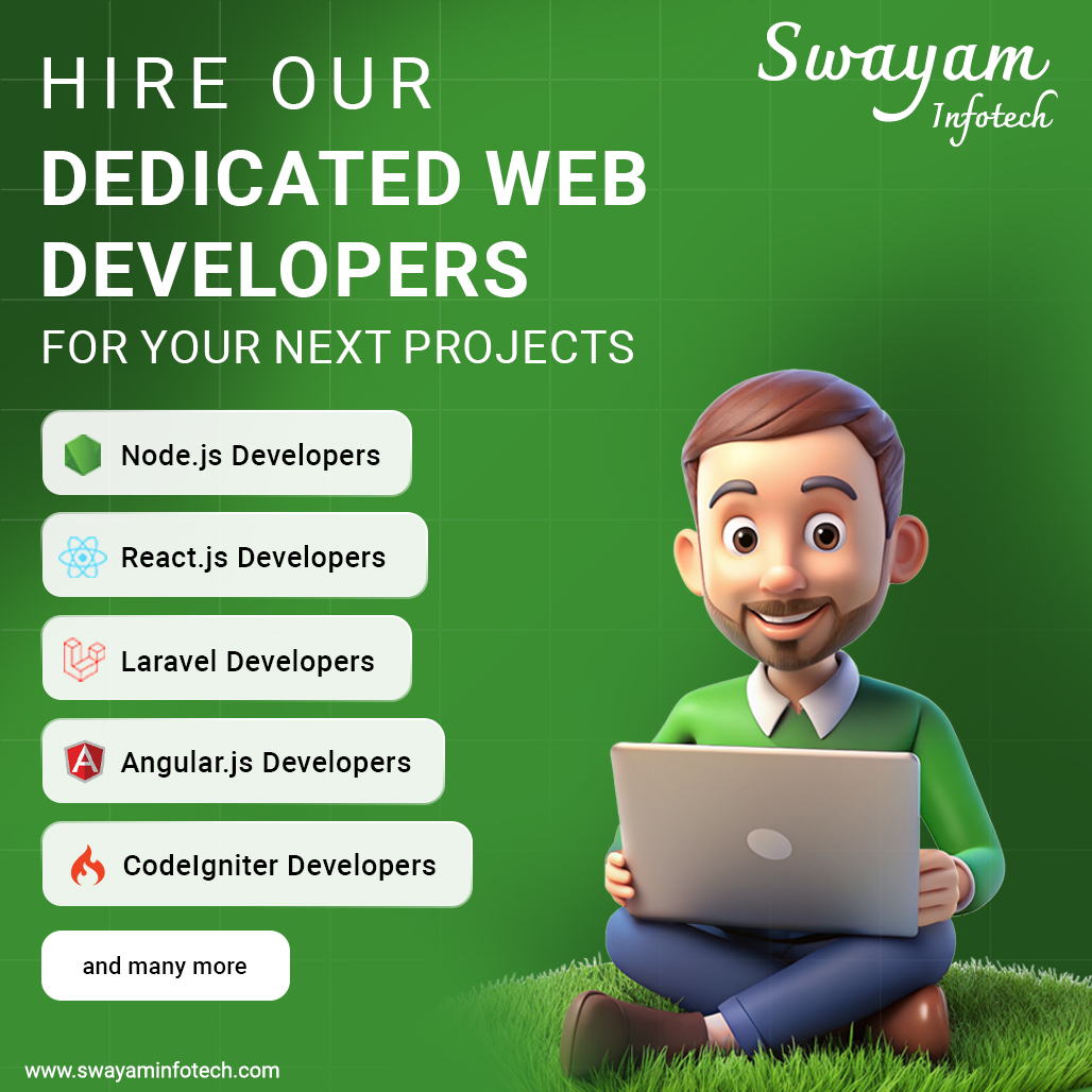 swayaminfotech's tweet image. 🚀 Take your projects to the next level with our Dedicated Web Developer. We provide highly skilled developers who specialize in delivering customized solutions across various services.
.
#buildyourteam #dedicateddevelopementteam #websitedesign #swayaminfotech