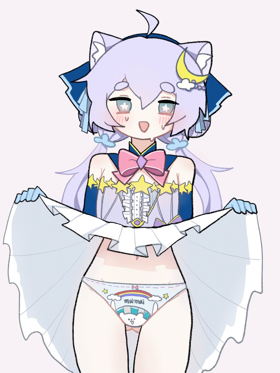 「私のパンツ 可愛いでしょ〜?///」
#maimai_art 