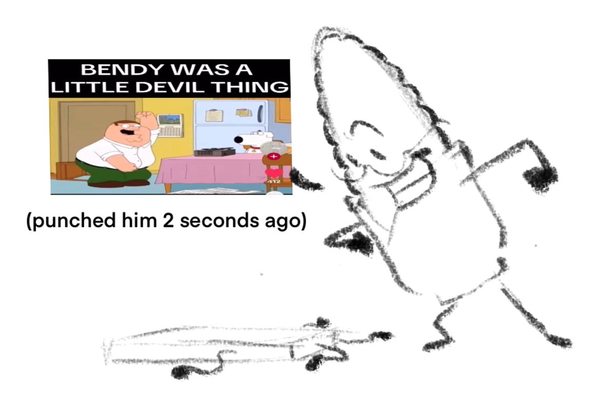 ParappaVib's tweet image. BENDY WAS A LITTLE DEVIL THING