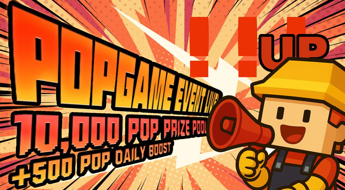 🎮 PopGame Long-Term Prize Pool Keeps Growing!

🔥 The 10,000 POP pool is building up
⚡ +500 POP added every single day
🏆 Higher team points = Bigger rewards
Want a larger share?

👉 Keep playing, keep boosting, and push your team to the top!

popgame.win

#PopGame