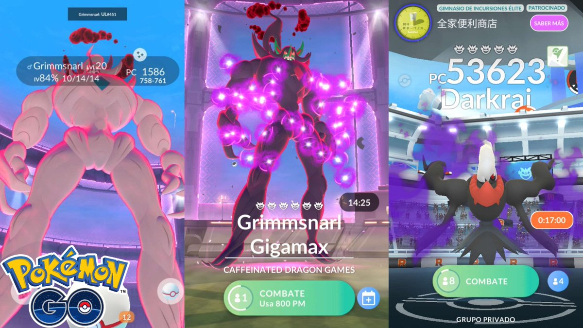 engel_go's tweet image. ✈️✨ Wild Area Global Día 2 Pokémon GO Live | Grimmsnarl Gigamax Incursiones Darkrai y Bewear
youtube.com/live/YFrvpO1wb…

✅ Directo con Engel GO!
➡️ Dejen su Like ♥️, suscríbanse y compartan! 🙌🏼

#GoWildArea #PokemonGO
