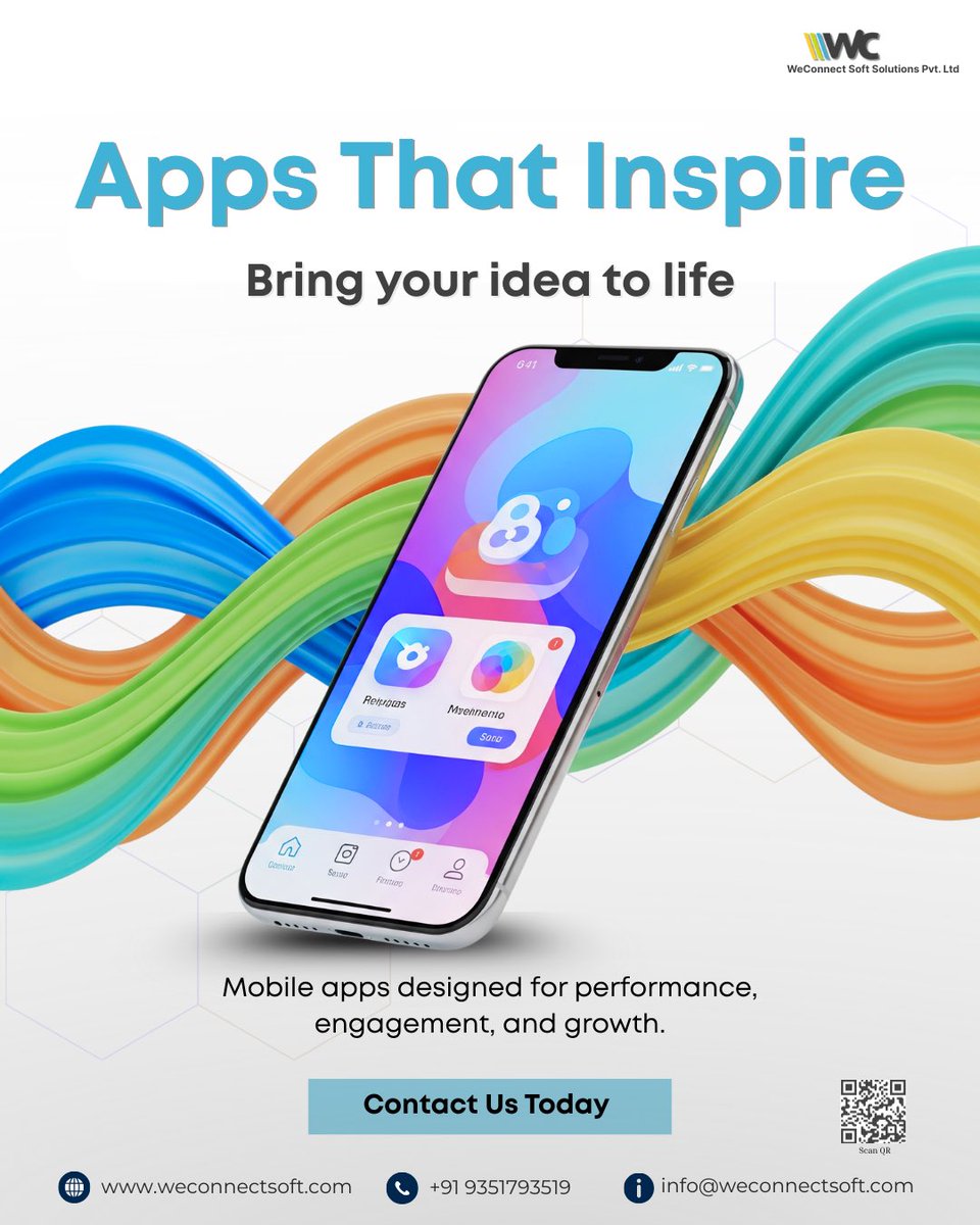weconnectsoft's tweet image. Ready to bring your app idea to life? 📱💡

We craft smooth, scalable, and impactful mobile experiences.

👉 Let’s connect today: weconnectsoft.com

#InnovativeApps #MobileSolutions #StartupTech #weconnectsoft