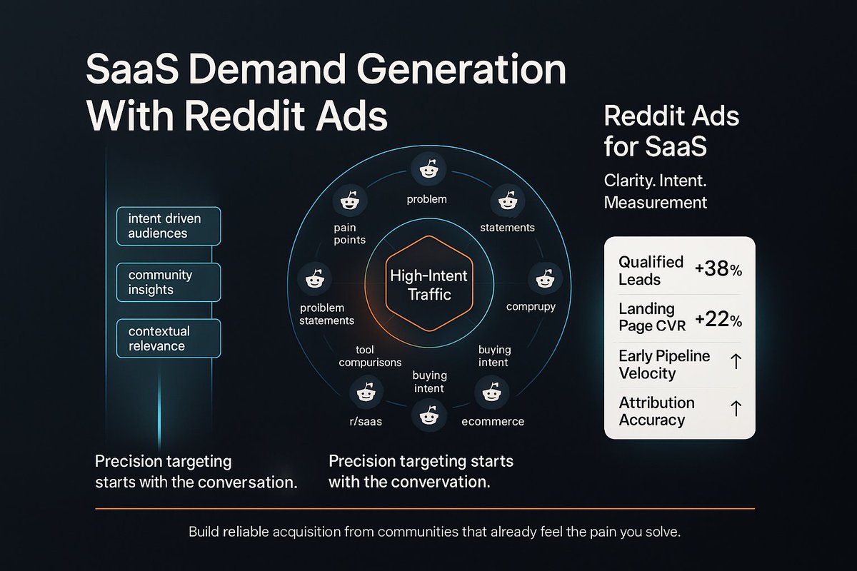 ArifulIslamCSE's tweet image. Reddit is a hidden growth channel for SaaS — high-intent users, low competition.Target subreddits, use solution-driven creatives, track with server-side + CAPI, and integrate into full-funnel retargeting.#SaaSMarketing #RedditAds #ServerSideTracking #PerformanceMarketing