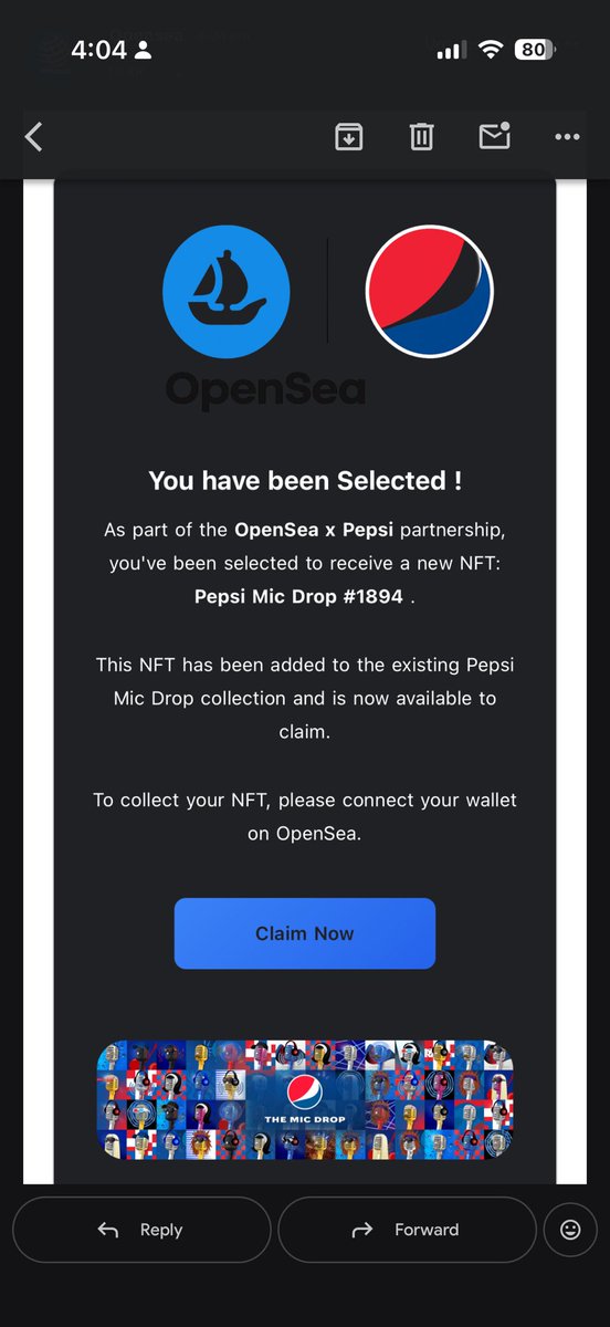 Wow this OpenSea scam email just hit me with the biggest throw back 💀

Very curious on why the scammers chose this collection to try trick people 🤣