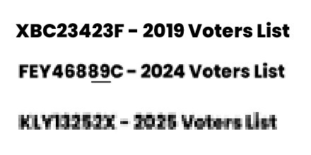 India had digital voters list, which used to be shared with candidates in XLS and PDF formats before Modi.

Now in digital India, voter lists have become analogue and unreadable.

Only a vote thief will do this.