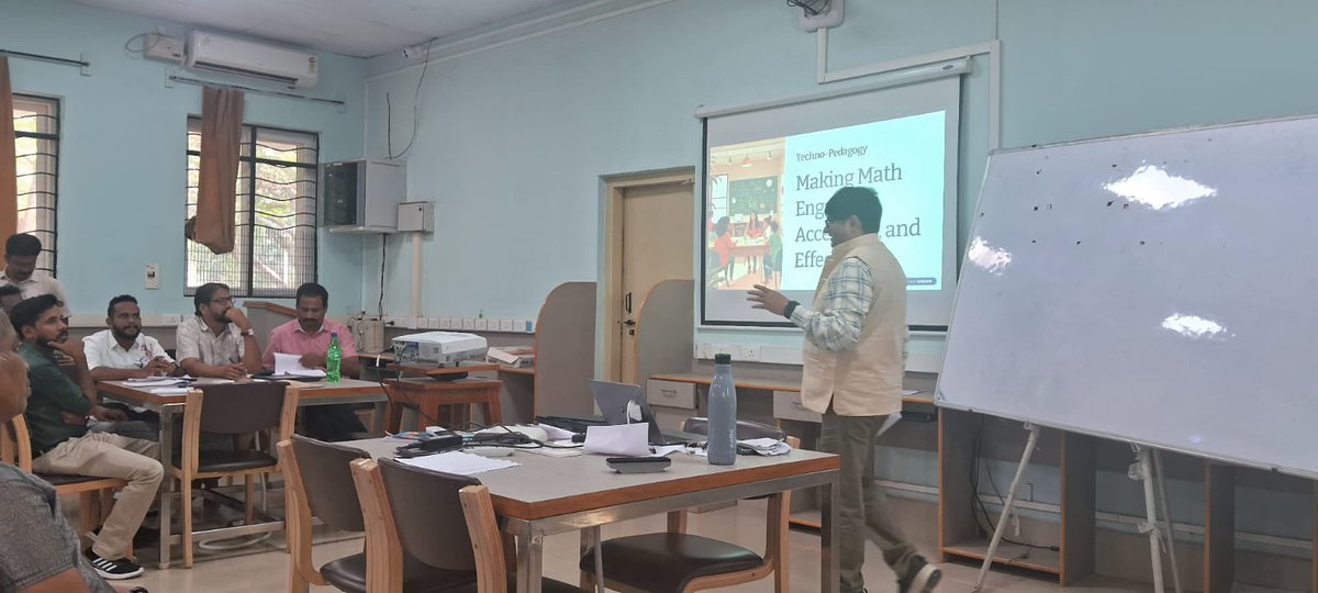 ProfChaurasia's tweet image. Practical, classroom-ready techno-pedagogy for middle-stage math — inspired conversations with KRPs from Tamil Nadu and Kerala. Ready to turn ideas into action! Together we’ll make math more accessible, engaging and joyful for middle-stage learners.
#TechnoPedagogy #MathEducation