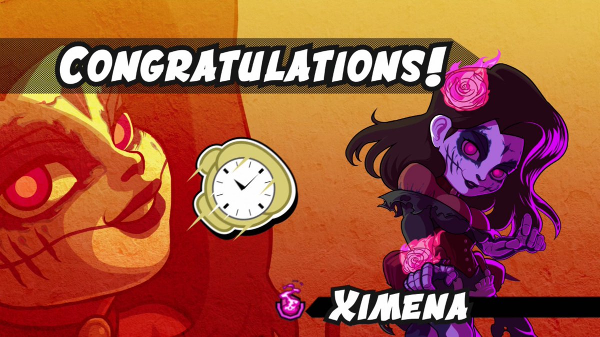 TheDeviot's tweet image. Got all of the player colors in POCKET BRAVERY. Woo! Thanks to @EGuy0613 for stopping in. Just have to figure out how to get that unpriced stage in the shop. Ximena is the coolest character in the game hands down.