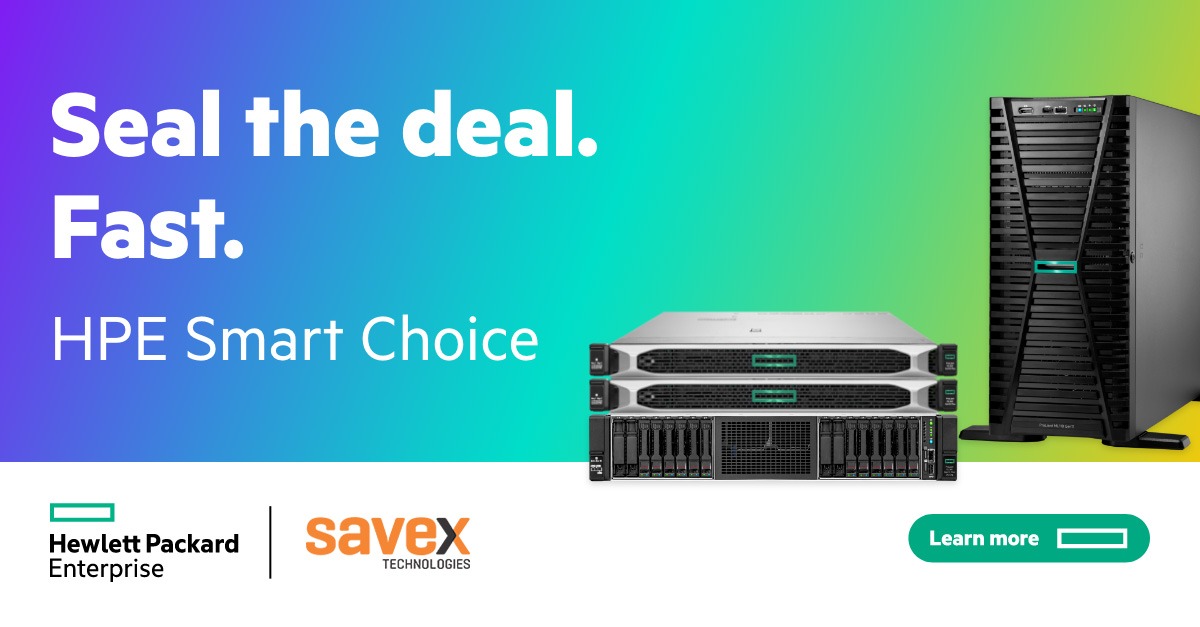 SavexTechnology's tweet image. Get your hands on HPE Smart Choice servers and storage solutions through Savex Technologies. Performance and value combined.

Contact us for more details: marketing.savex.in/_SavexInquiry/…

#HPESmartChoice #SavexTechnologies #Servers #ITInfrastructure